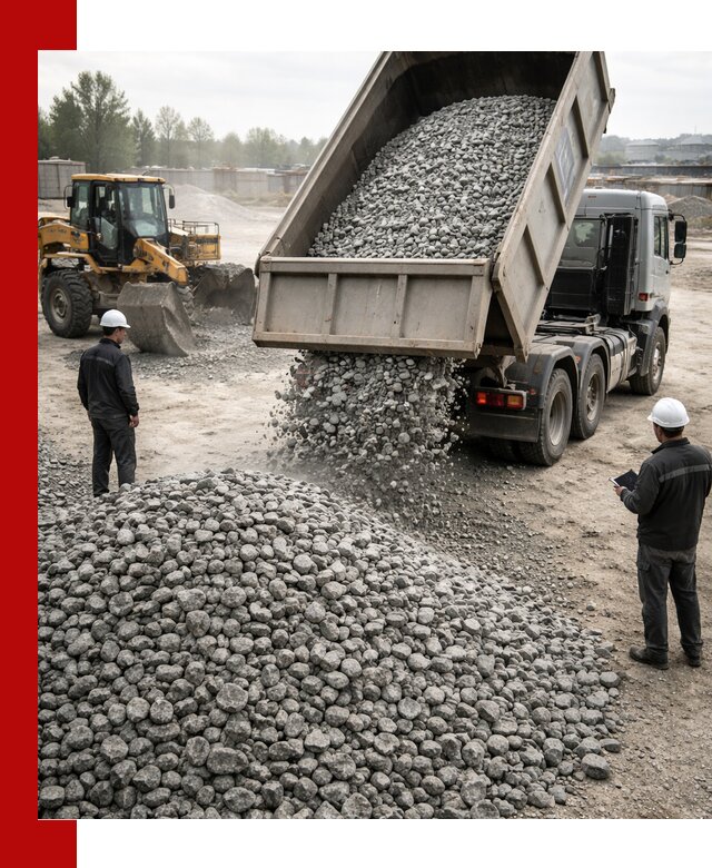 Доставка гранитного щебня фракции 20-40 в Туймазы