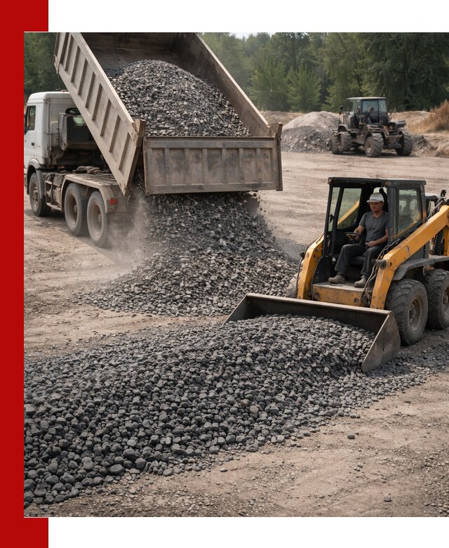 Гранитный щебень фракция 40-70 с доставкой в Туймазах