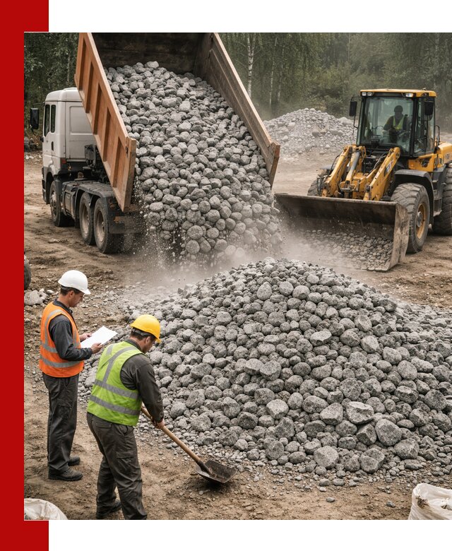 Гранитный щебень фракция 70-150 доставка в Туймазах