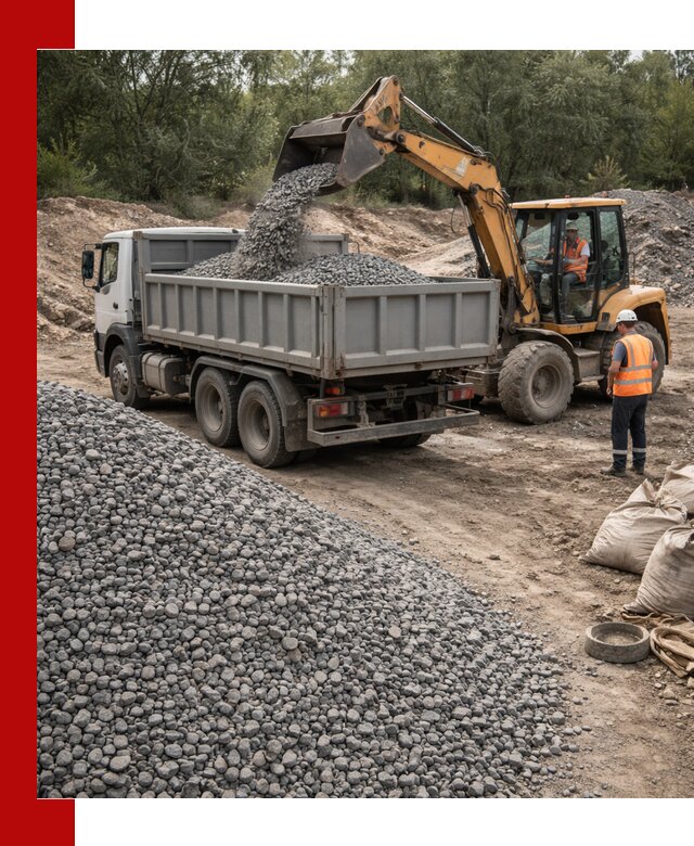 Доставка гравийного щебня в Туймазах оптом и в розницу