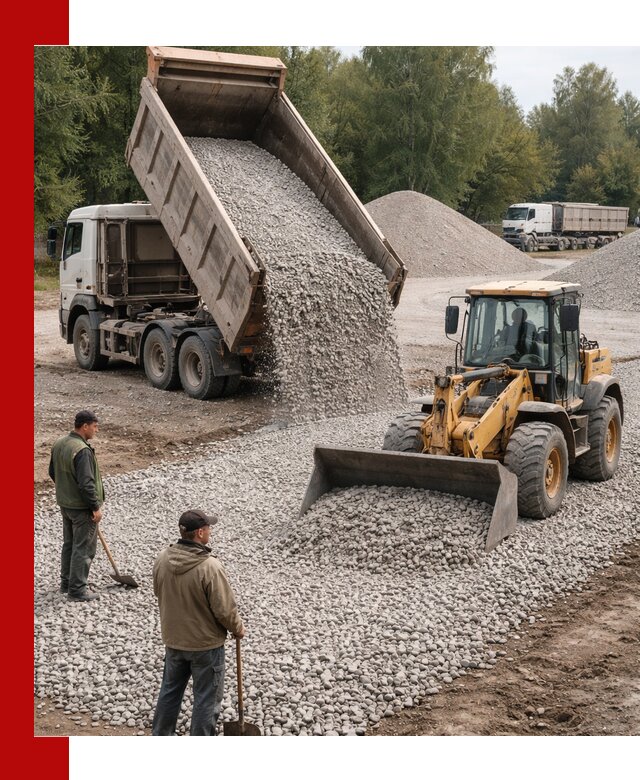 Купить гравийный щебень фракция 20-40 в Туймазы с доставкой