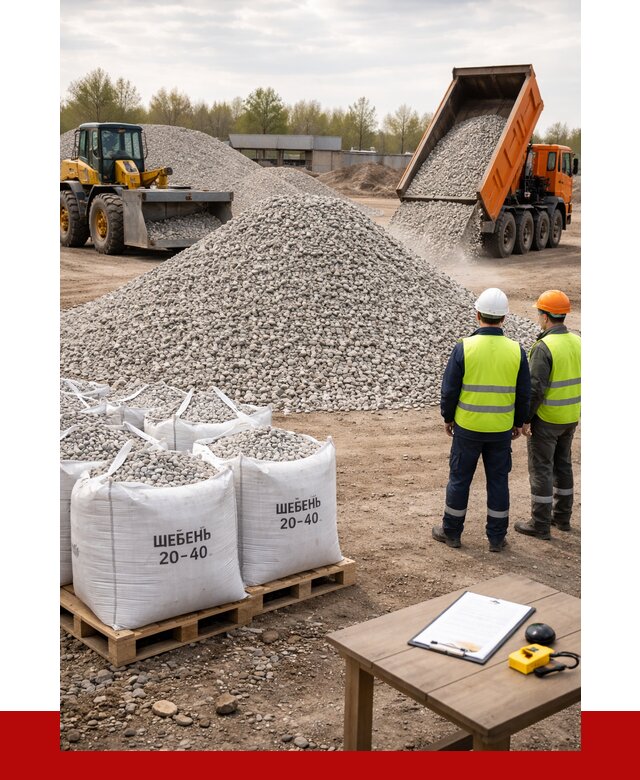 Известняковый щебень 20-40 в Туймазы от 2140 р. ПРОНЕРУДТмз