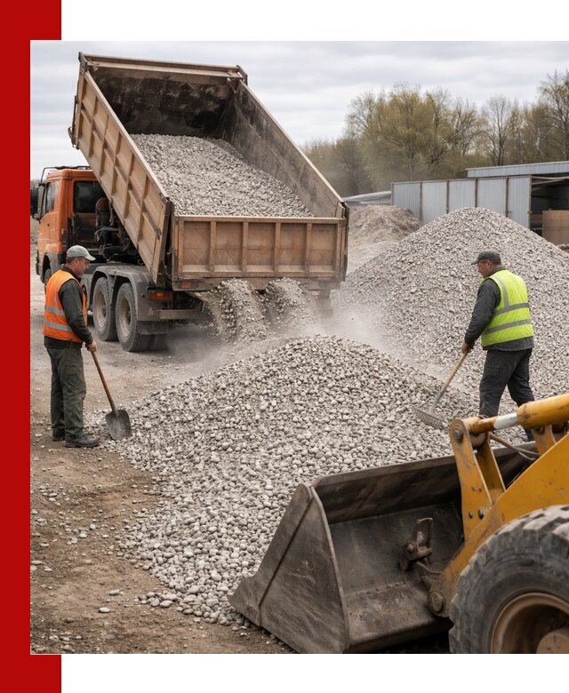 Доломитовый щебень фракции 5-20 с доставкой в Туймазах