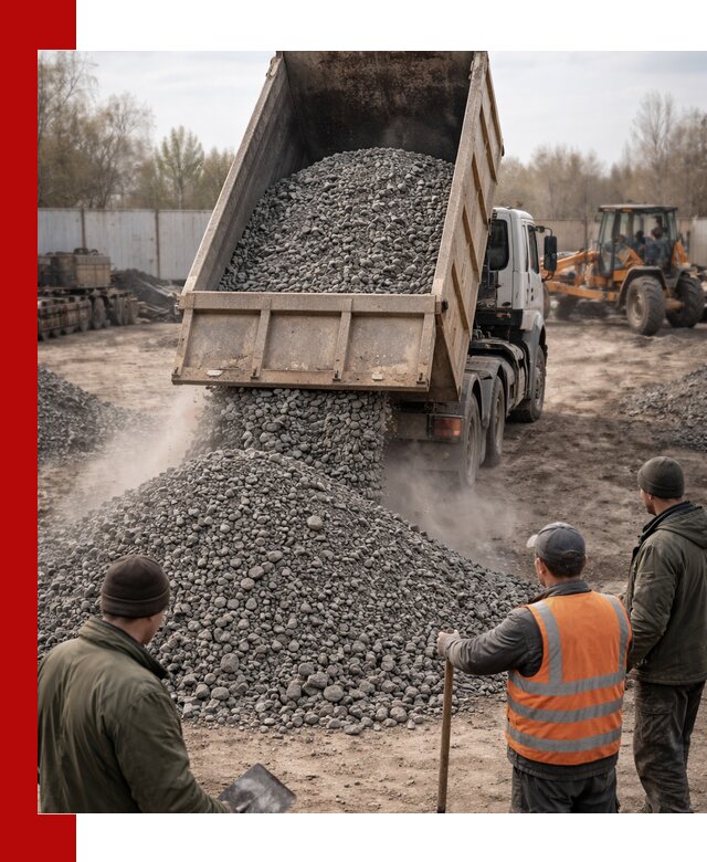 Доставка шлакового щебня в удобные сроки по выгодной цене в Туймазах