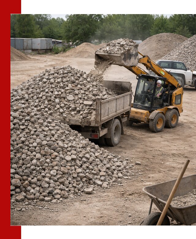 Доставка вторичного щебня в Туймазах для строительных работ