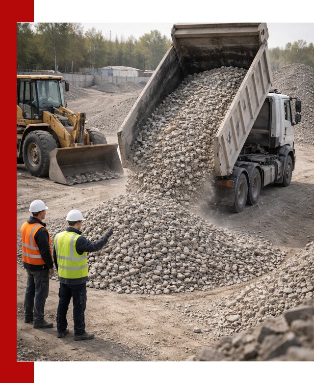 Вторичный щебень фракция 40–70 доставка в Туймазах