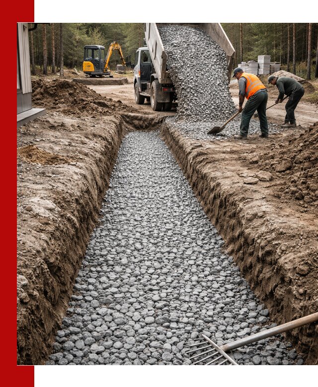 Щебень для дренажа с доставкой в Туймазах высокого качества