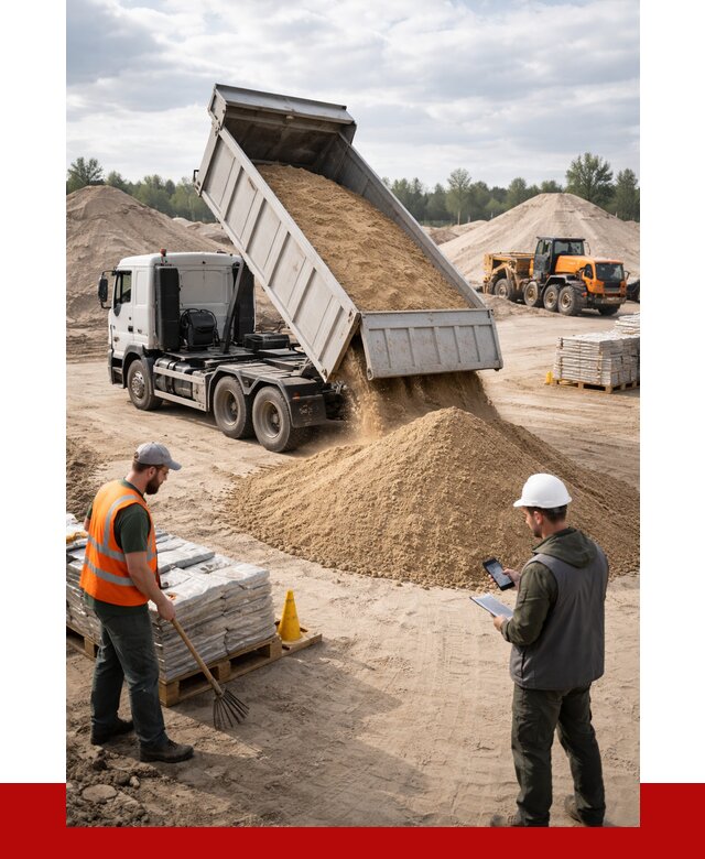 Карьерный песок с доставкой в Туймазах от 3668 р. ПРОНЕРУДТмз