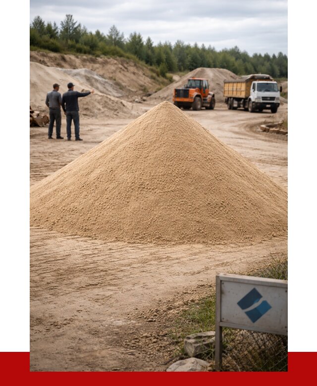 Карьерный песок навалом в Туймазах от 1834 р. | ПРОНЕРУДТмз