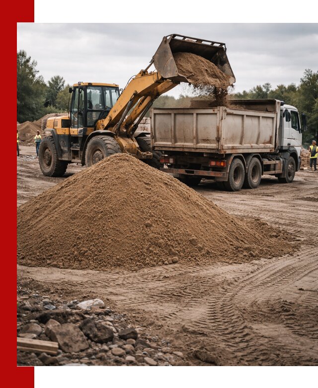 Доставка речного песка навалом в Туймазах быстро и выгодно