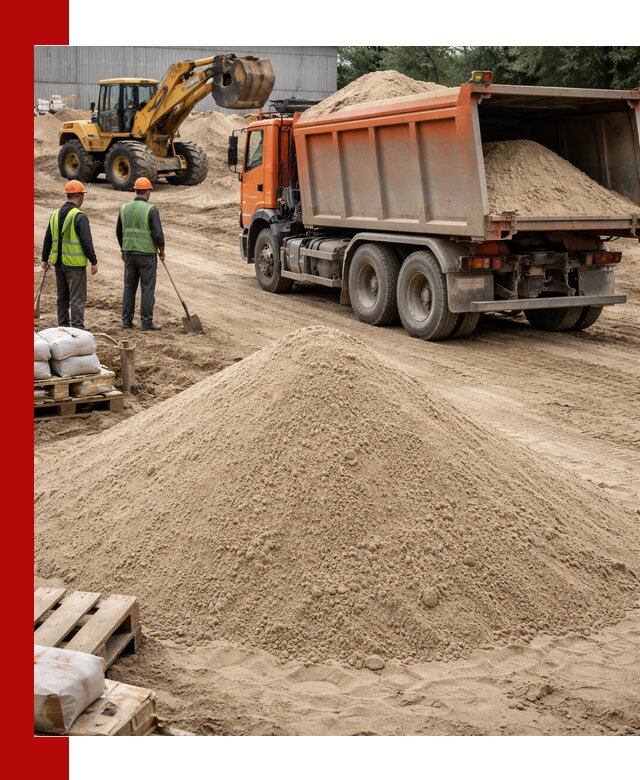 Доставка и продажа мытого речного песка в Туймазах