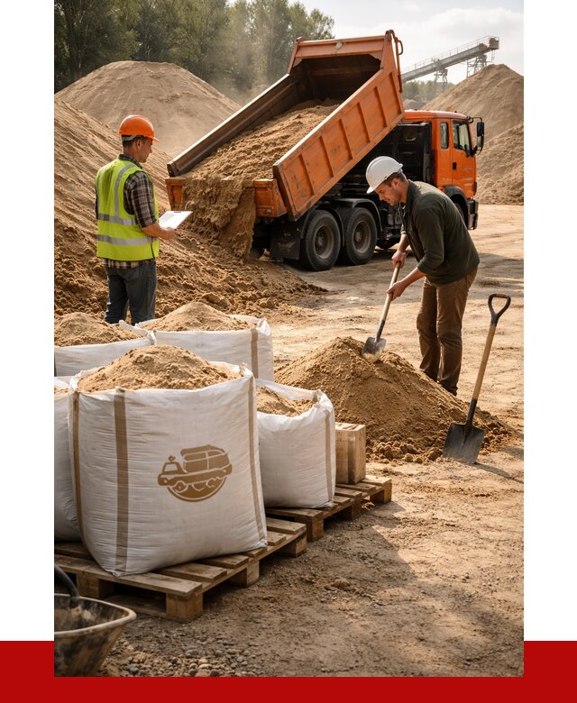 Строительный песок в Туймазах от 2242 р. с доставкой, ПРОНЕРУДТмз