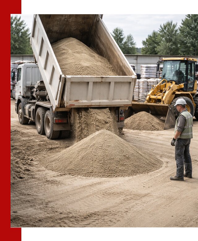Поставка и доставка песка для бетона в Туймазах