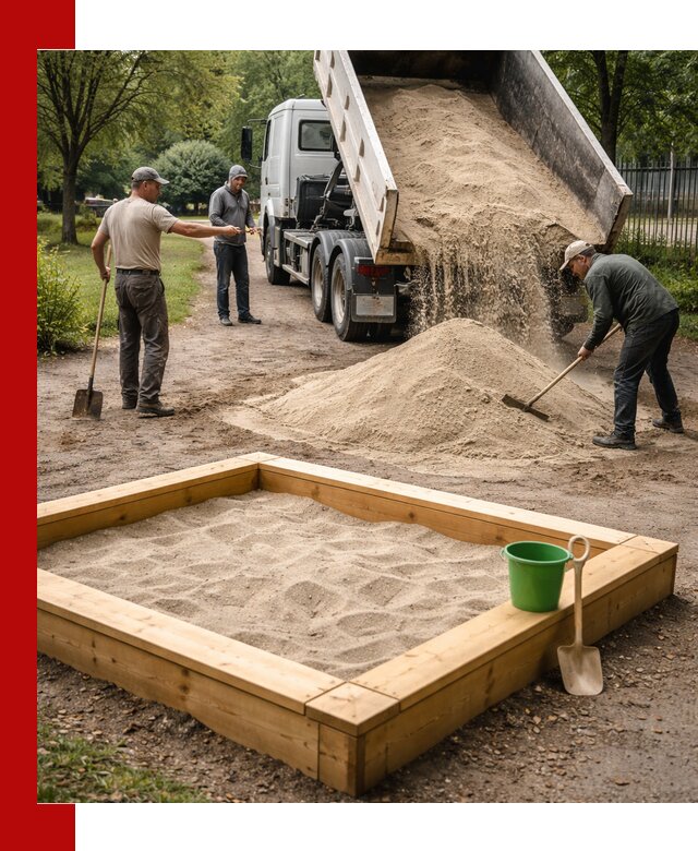 Песок для песочницы с доставкой в Туймазах недорого и чистый