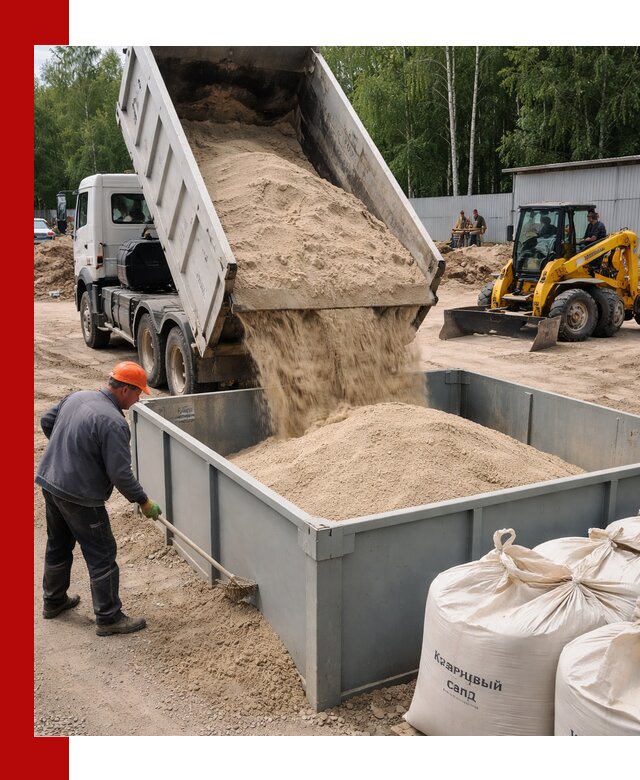 Кварцевый песок для фильтра в Туймазах — доставка и качество