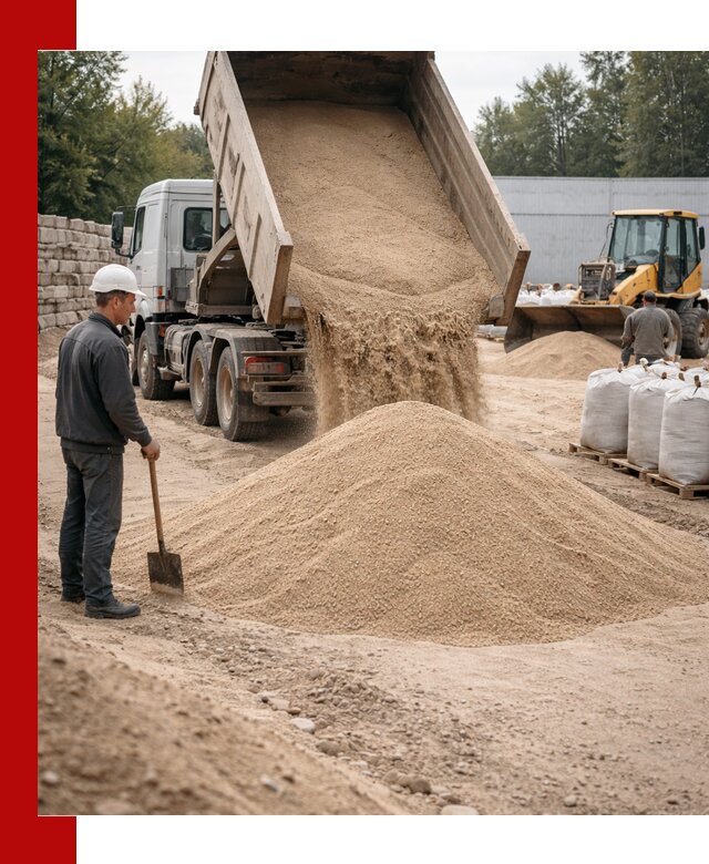 Кварцевый песок фракция 0–3 мм с доставкой в Туймазы