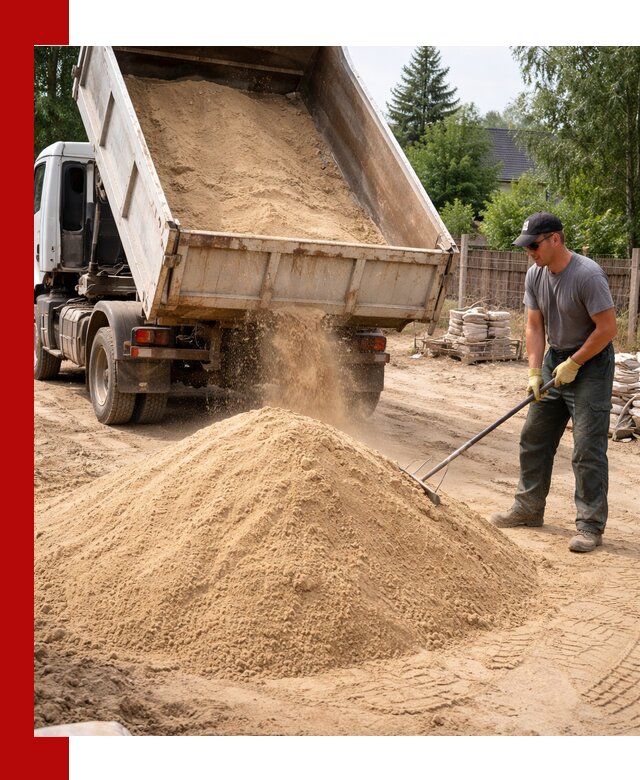 Доставка сухого песка самосвалами в Туймазах