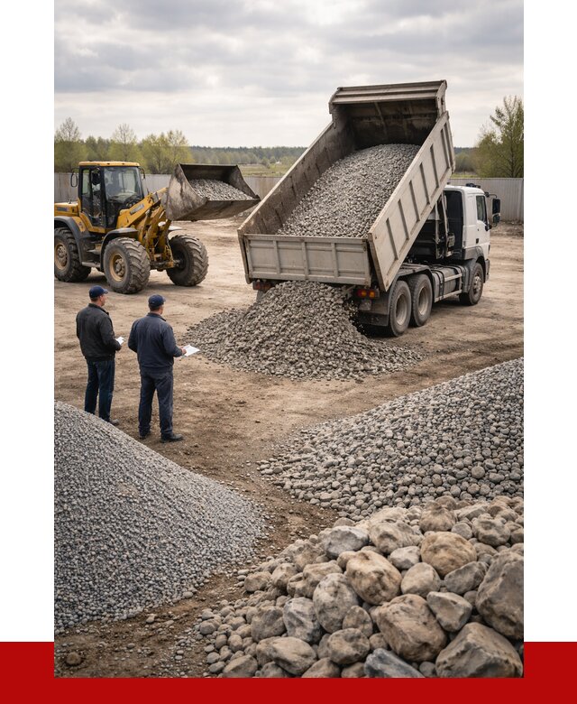 Гравий и камень с доставкой в Туймазах от 4280 р. - ПРОНЕРУДТмз