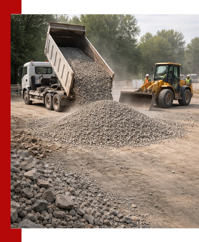 Гравий фракция 5–20 доставка в Туймазы оптом и в розницу