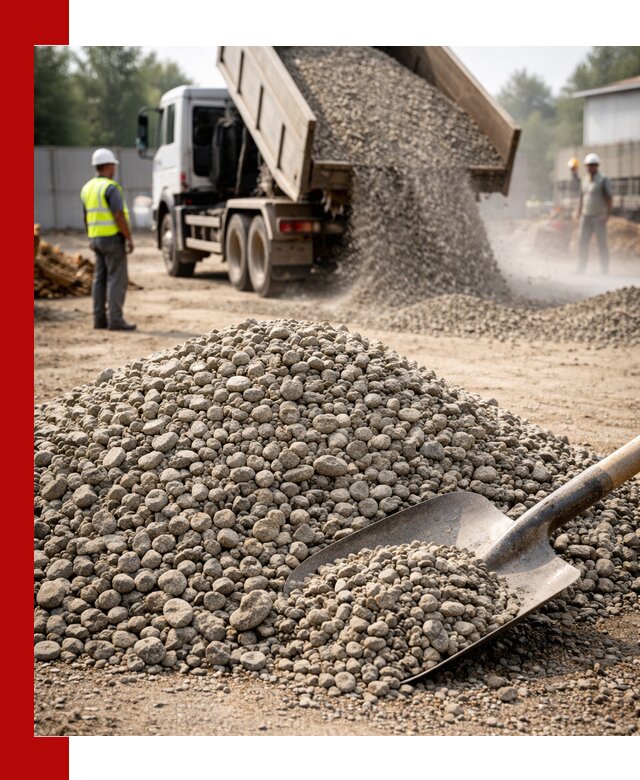 Доставка гравия фракции 20-40 в Туймазах с самосвалами