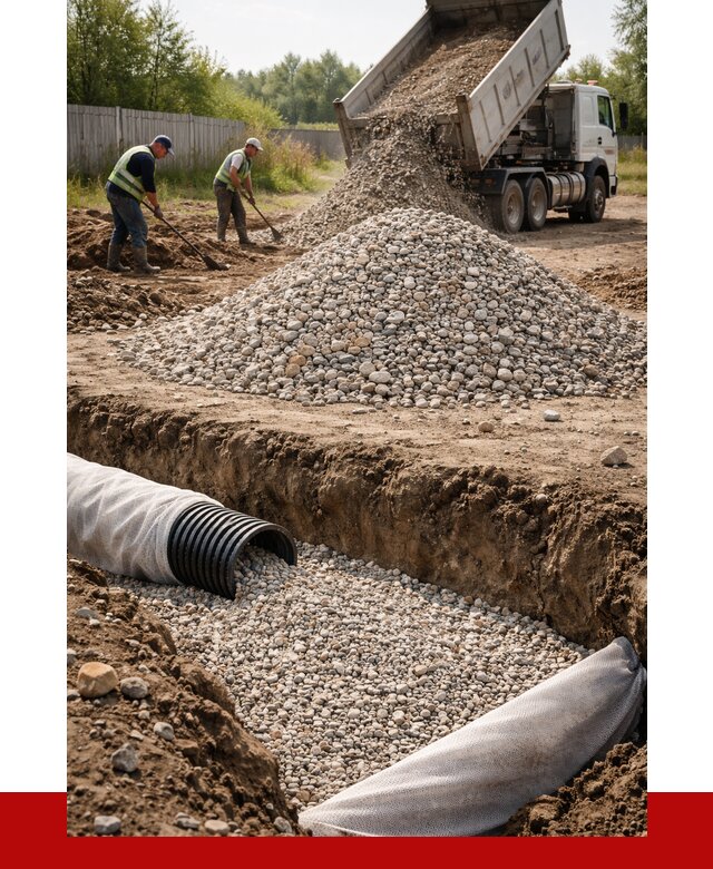 Гравий для дренажа в Туймазах от 2242 р., доставка ПРОНЕРУДТмз