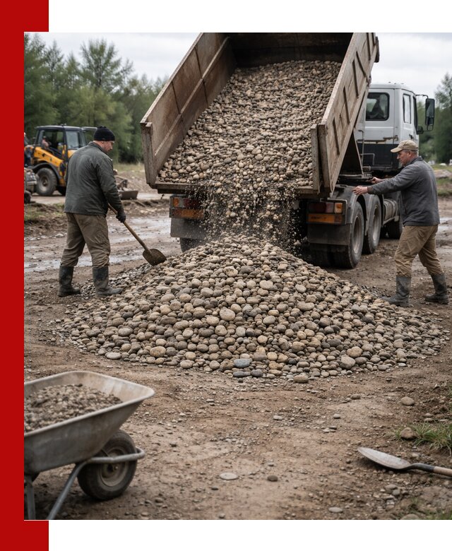 Доставка гальки речной оптом и в розницу в Туймазах