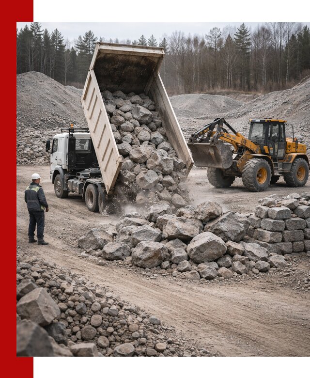 Доставка и продажа бутового гранитного камня в Туймазы