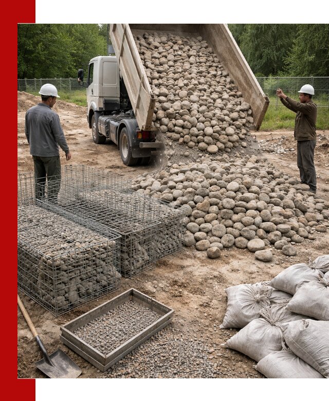 Камень для габионов фракция 70–151 в Туймазах