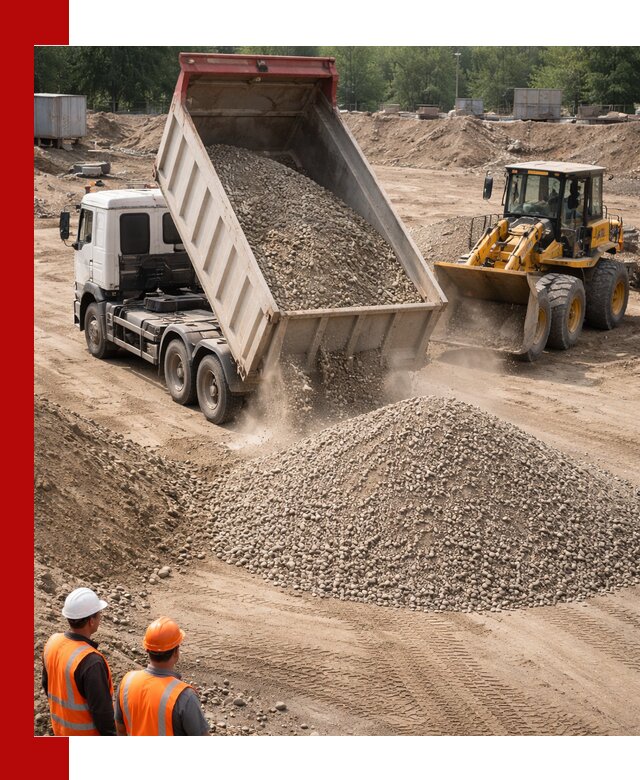 Щебень с песком (ЩГПС С2) с доставкой в Туймазах