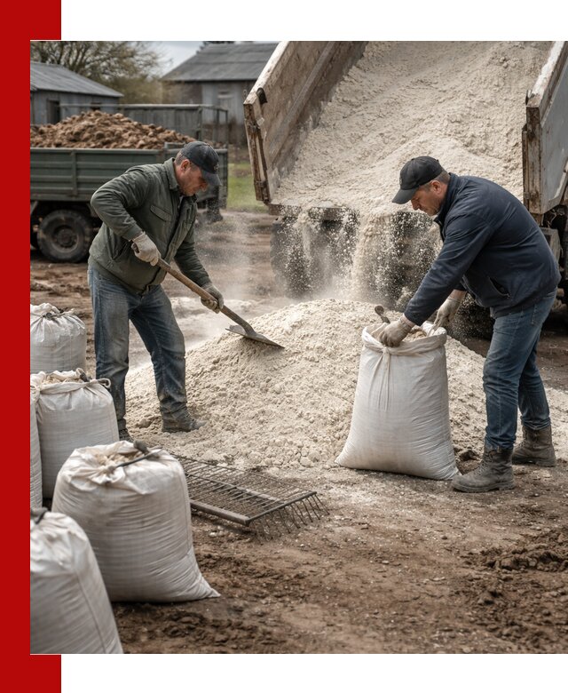 Доставка извести пушонки в Туймазах оптом и мелким оптом