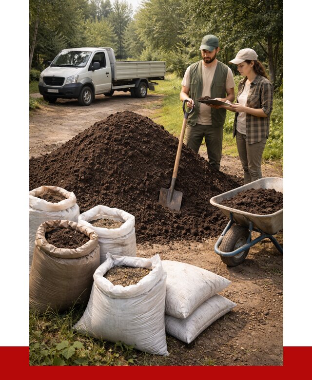 Купить грунт с доставкой в Туймазах от 4586 р. за м3 | ПРОНЕРУДТмз