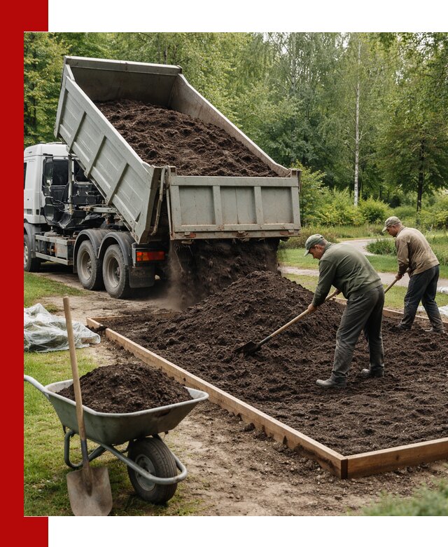 Доставка грунта для озеленения и благоустройства в Туймазах
