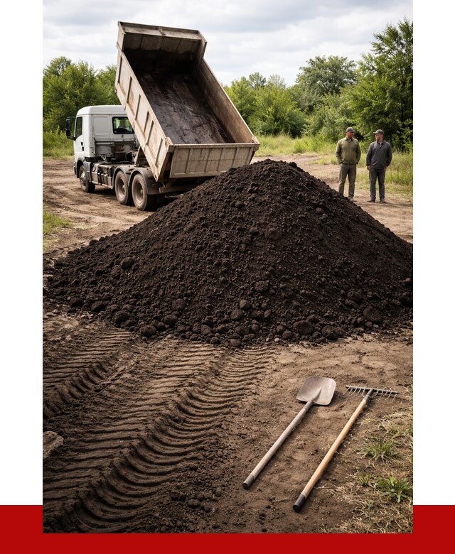 Купить чернозем навалом в Туймазах от 1223 р. за куб | ПРОНЕРУДТмз