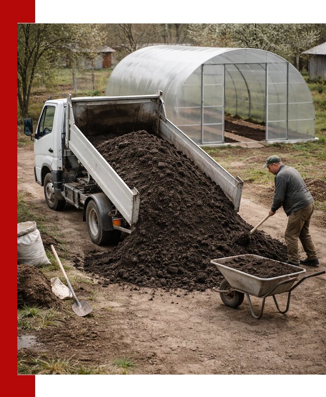 Чернозем для теплицы с доставкой в Туймазах