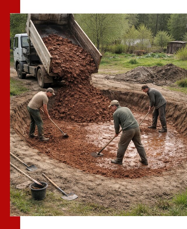 Купить качественную глину для пруда в Туймазах