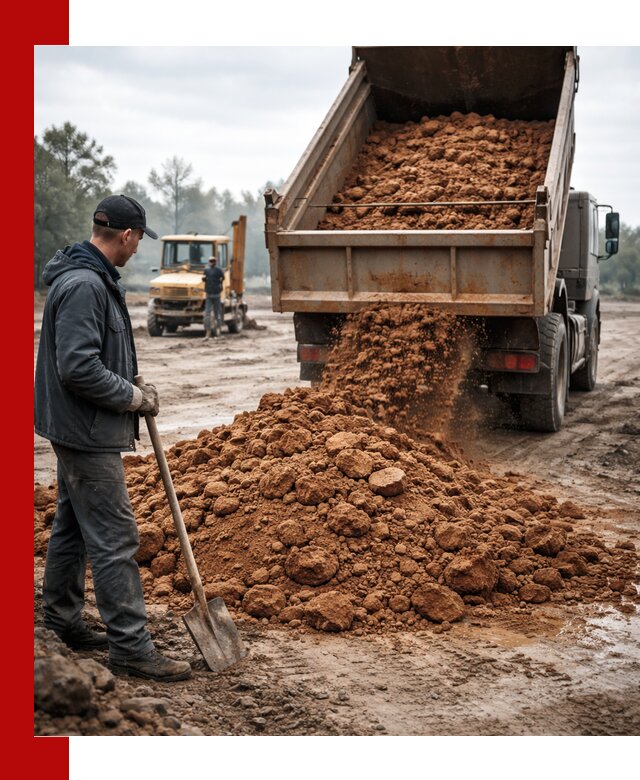 Глина для засыпки в Туймазах с доставкой самосвалами