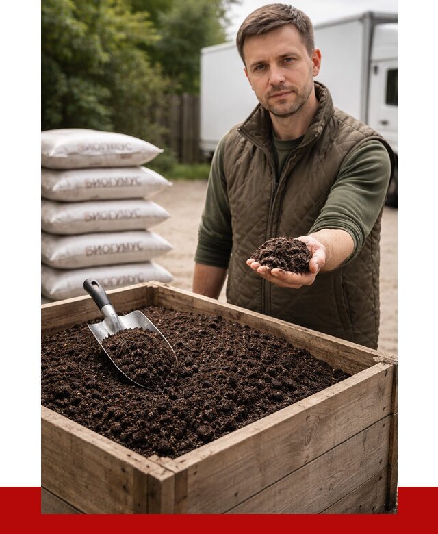 Купить биогумус в Туймазах с доставкой от 8662 р. за куб | ПРОНЕРУДТмз