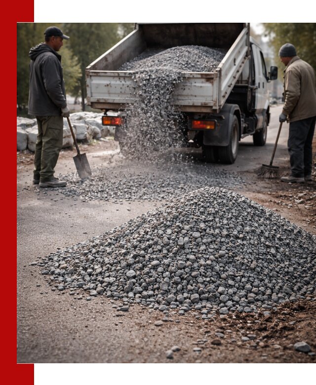 Гранитная крошка для посыпки дорог и тротуаров в Туймазах