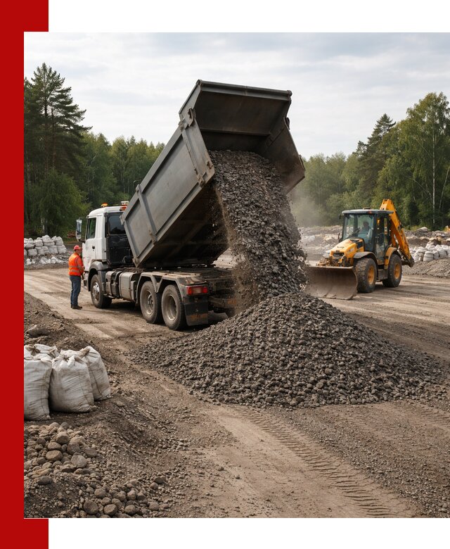 Доставка дробленого асфальта в Туймазах для дорожных работ