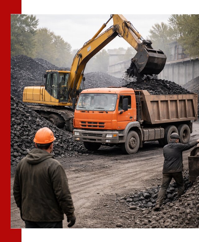 Доставка угля автотранспортом в Туймазах быстро и выгодно
