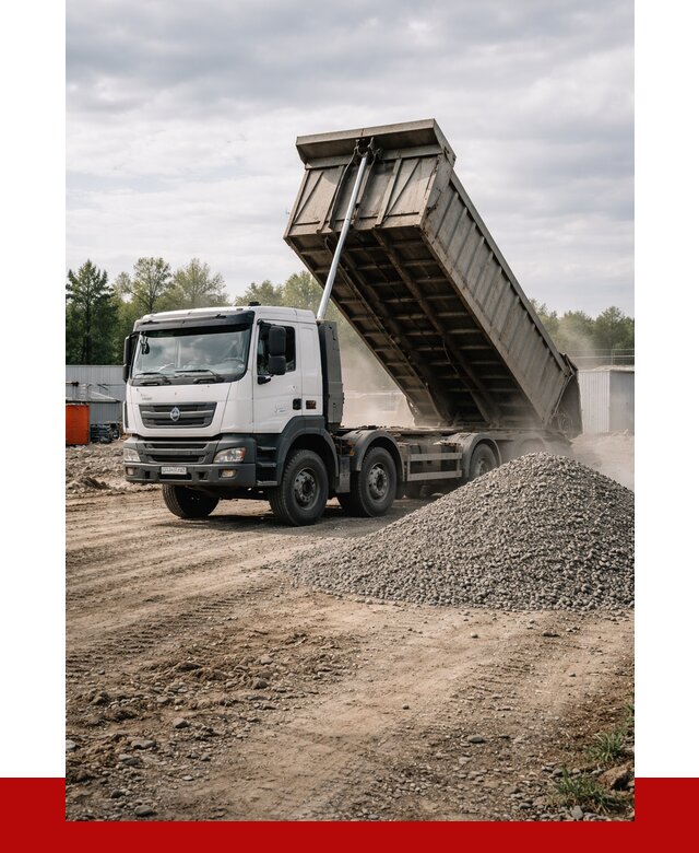 Доставка самосвалом 40 кубов в Туймазах от 9171 р. | ПРОНЕРУДТмз