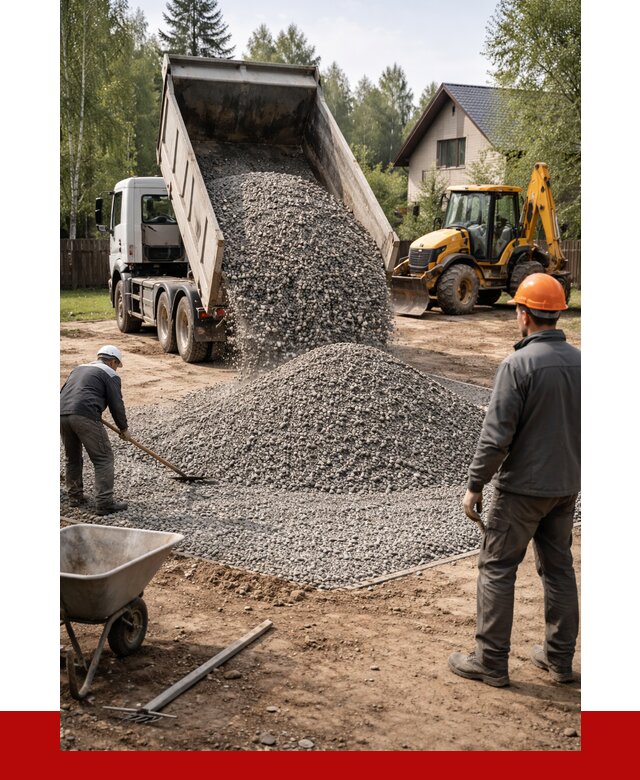 Отсыпка участка щебнем в Туймазах от 6624 р. ПРОНЕРУДТмз